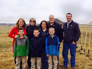 Veteran at a ground breaking for a new house he was given